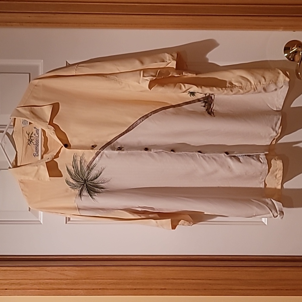 Mens Bamboo Cay 3xl Embroidered  shirt